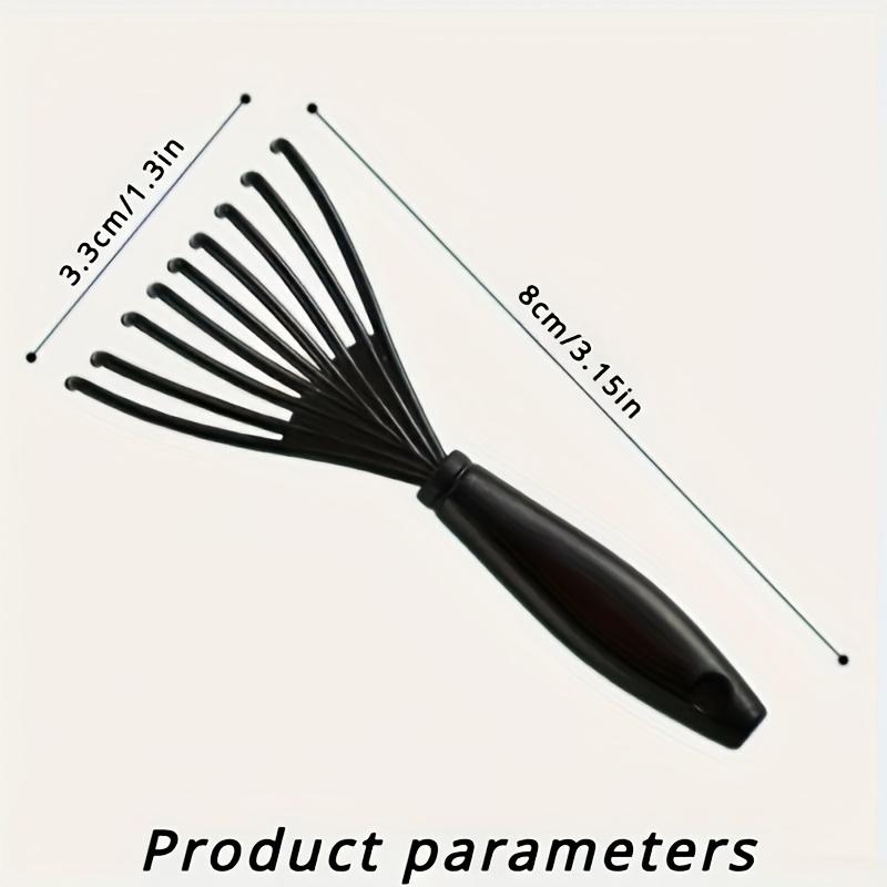 [Hair Brush Cleaner] 1pc Plastic Mini Hair Brush Cleaner with Ergonomic Handle - Detangling & Hair Removal Tool for Long Hair,Durable Plastic Bristles