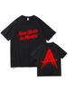 Hip Hop Streetwear Anuel AA Real Hasta la Muerte Graphic T Shirts For Men Women Fashion Rapper T-shirts Loose Cotton Tshirts