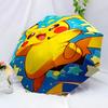 Pikachu Starburst Automatic Design Umbrella 8Bone Structureautomatic Closing Buttondurable Portable And Foldable Great For Outdoors And Daily