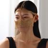 Meier Nightclub Stage Party Performance Chain Tassel Mask Fashionsexy Glossy Surface Chain
