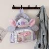 Schoolbag Japanese sweet plush Stitch cartoon doll double shoulder back small junior high school student schoolbag versatile large capacity backpack
