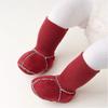 Thickened Baby Suede Leather Shoes Fleece-Lined Baby Winter Shoes  0-12 Months
