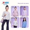 Xtep Kids' Soft-Stretch Reflective Fleece Long-Sleeve Top