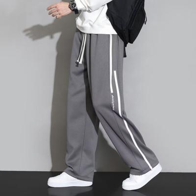 Spodnie dresowe męskie Baggy Joggers Spodnie z szerokimi nogawkami Neutralne Oddychające Luźne Spodnie Outdoorowe Modny Design Spodnie do joggingu Plus Size
