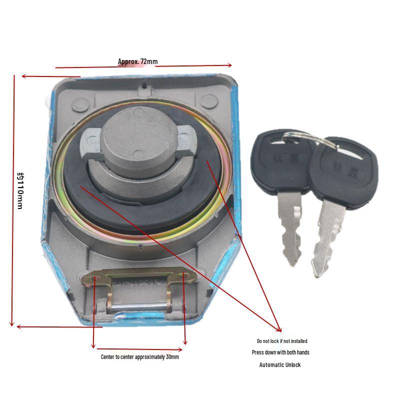WY125-A-C-F Fuel Tank Cap Lock for Wuyang Honda Motorcycle