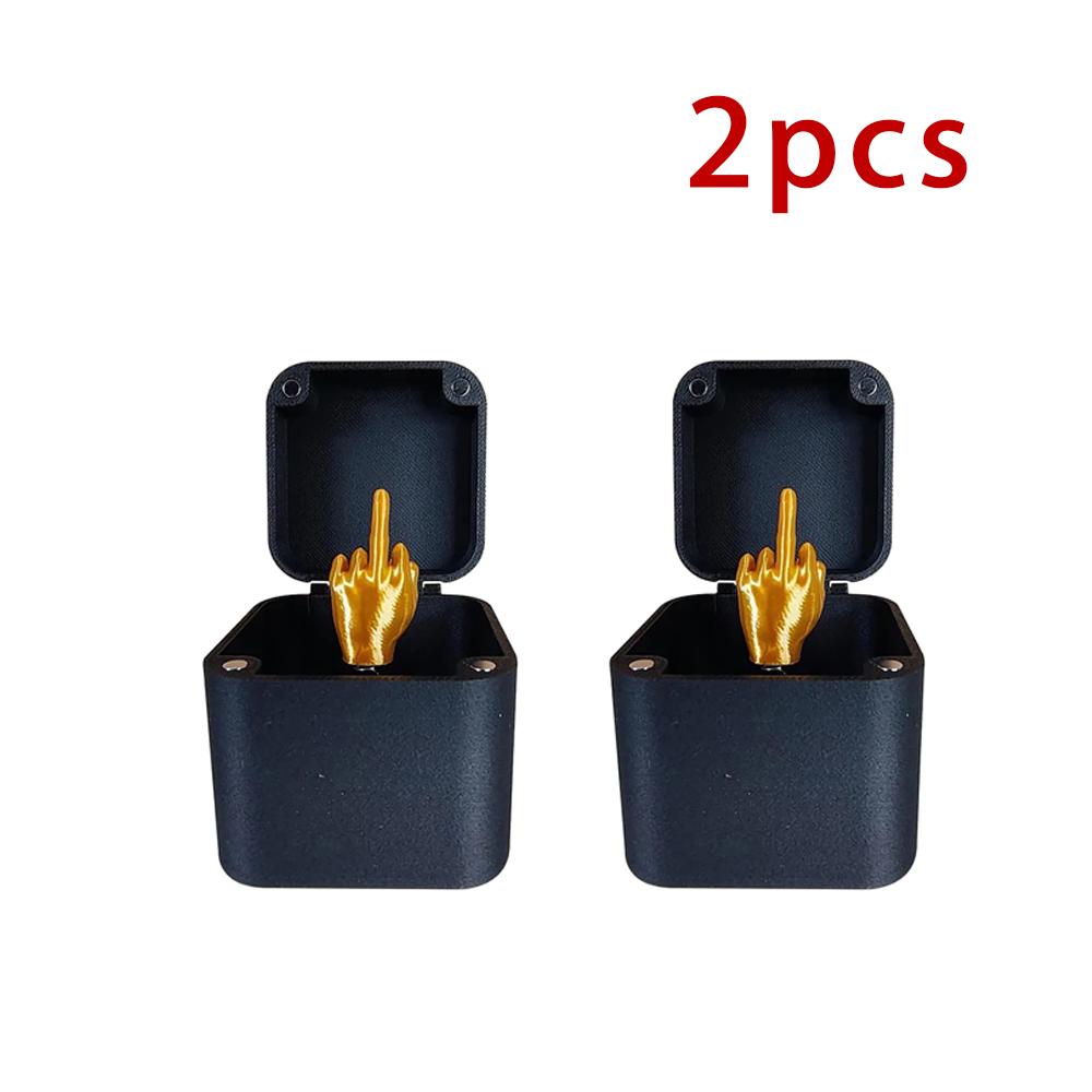 Funny Middle Finger Pop-up Gift Box-Black Gag Toy For Christmas, Prank Surprise Box, Joke Gift