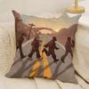 Tf2 Team Happy Game T-Team Fortress 7 Pillow Case Natural Linen Double-Sided Printing Sofa Home Decor Cushion Cover