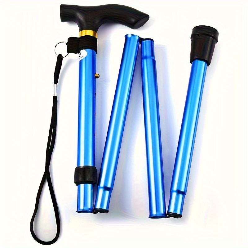 Verstellbarer Faltstock, Rutschfeste Trekkingstöcke mit Handschlaufe, Tragbare & Langlebige Mobilitätshilfe, Keine Batterie erforderlich - Stützende Krücke