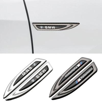 Komplettes Außendekor-Set 2 Stück Metall Auto Karosserie Aufkleber Kotflügel Seiten Emblem Abzeichen Kit Für M6 M5 E53 E83 E90 E91 E65 E60 F25