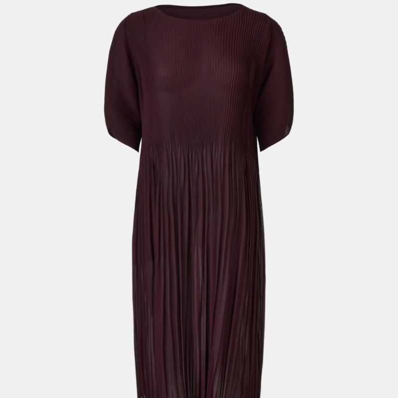 Pleats Me Diagonal Raglan Half Sleeve Dress Epops026004
