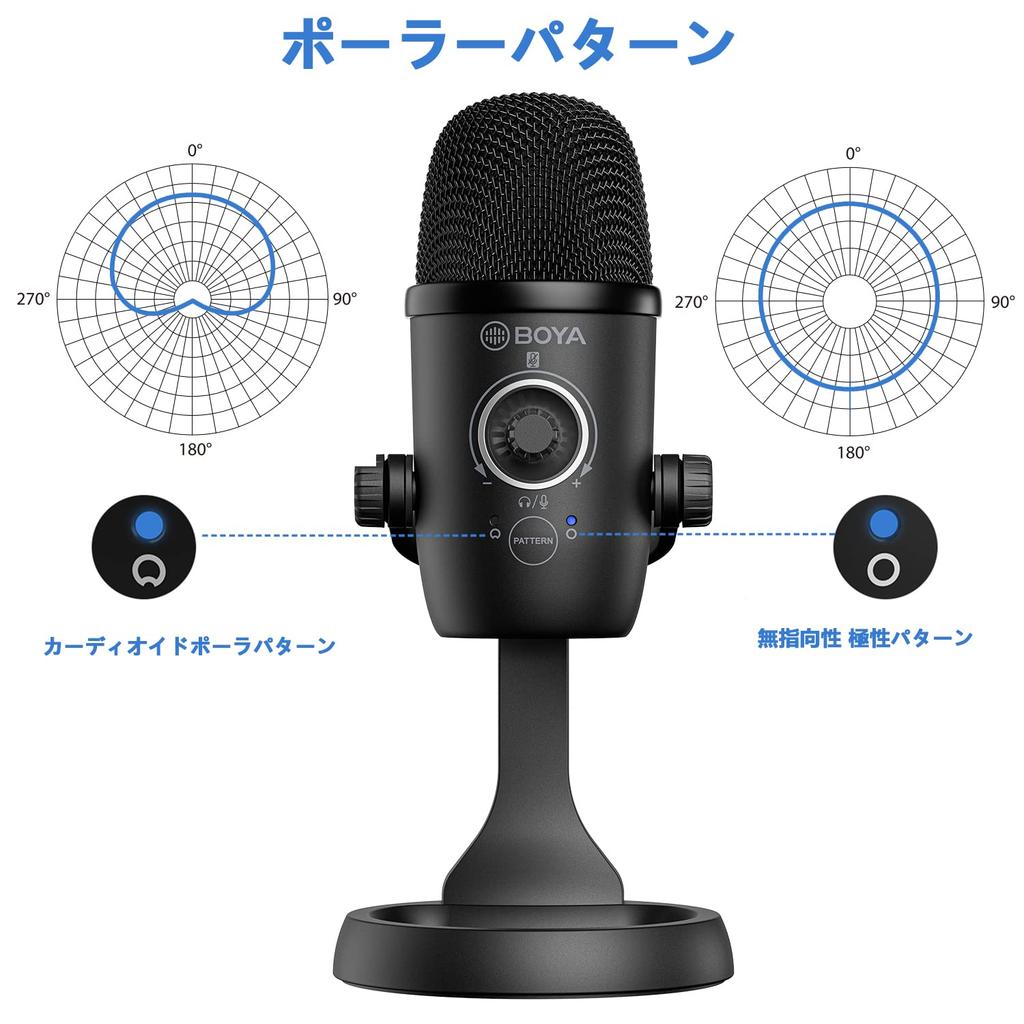 Boya BY-CM5 Condenser Microphone USB PC Gaming Microphone Stereo Cardioid Omnidirectional Stand Recording Live Streaming YouTube Game Commentary