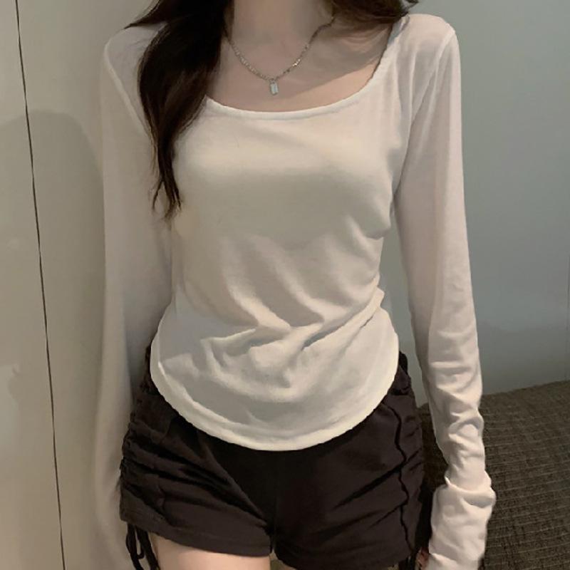 Women's Autumn/Winter Irregular Slim Fit Long-Sleeve Casual Top