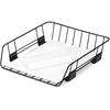 Fellowes Workstation Stacking Letter Desk Tray Organizer, Front Load, Wire, Black (66112)
