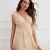 Camisola de Renda Sexy com Decote em V Profundo e Alças Finas Tamanho Grande 220 Jin