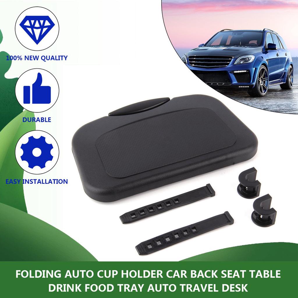 Buy Healthylife Folding Auto Cup Holder Car Back Seat Table Drink Food ...