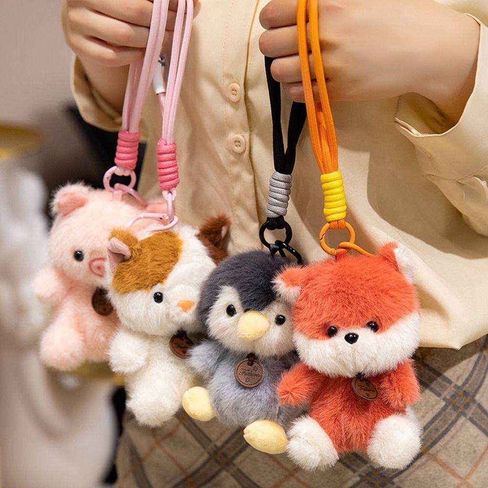 Panda Capybara Cat Stuffed Doll 12cm Plush Toy Cute Plush Pendant Dolls Gift