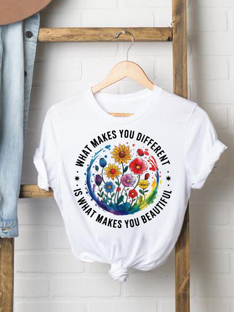 (Asian Size) sweet letter cute Women Fashion Tee Top Clothing T Shirt Woman Print Female Short Sleeve Graphic T-shirts