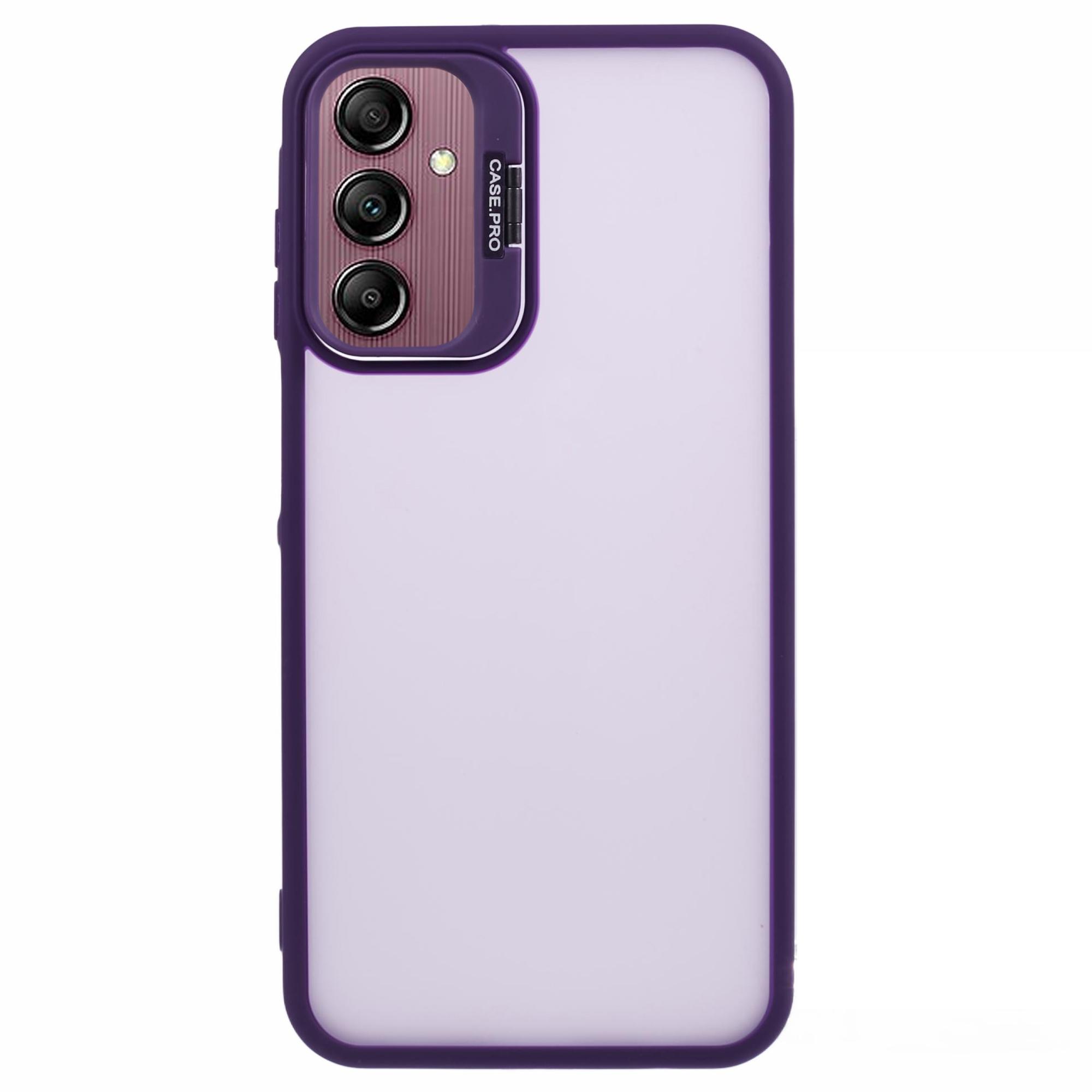 

NKS Series For Samsung Galaxy A24 4G (162.1 x 77.6 x 8.3mm) Case Kickstand TPU+PC Phone Cover Purple