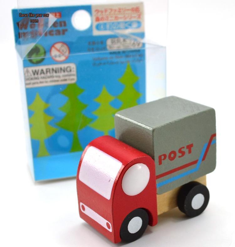 Japanese Mini Wooden Car Set: Educational Children's 1st & 2nd Gen Models