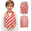 Children's Christmas Party Vest Candy Cane Striped Sleeveless Santa Costume Top
