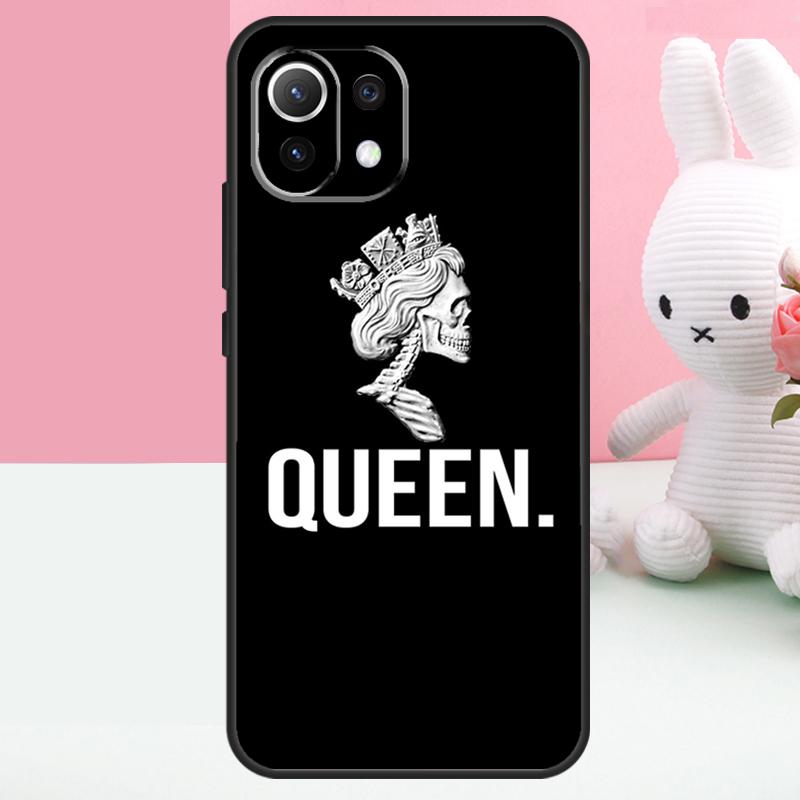 Cute King Queen Crown Case For Xiaomi 15 Ultra 14 13 15T 13T 14T Pro 17 Pro Max POCO F7 X7 Pro X5 X6 F5 F6 Funda