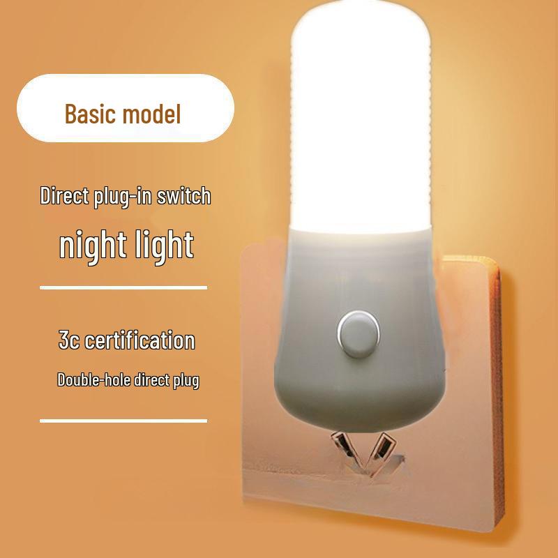 LED Nightlight with Switch for Bedroom: Dreamy Baby Feeding & Wake-Up Light