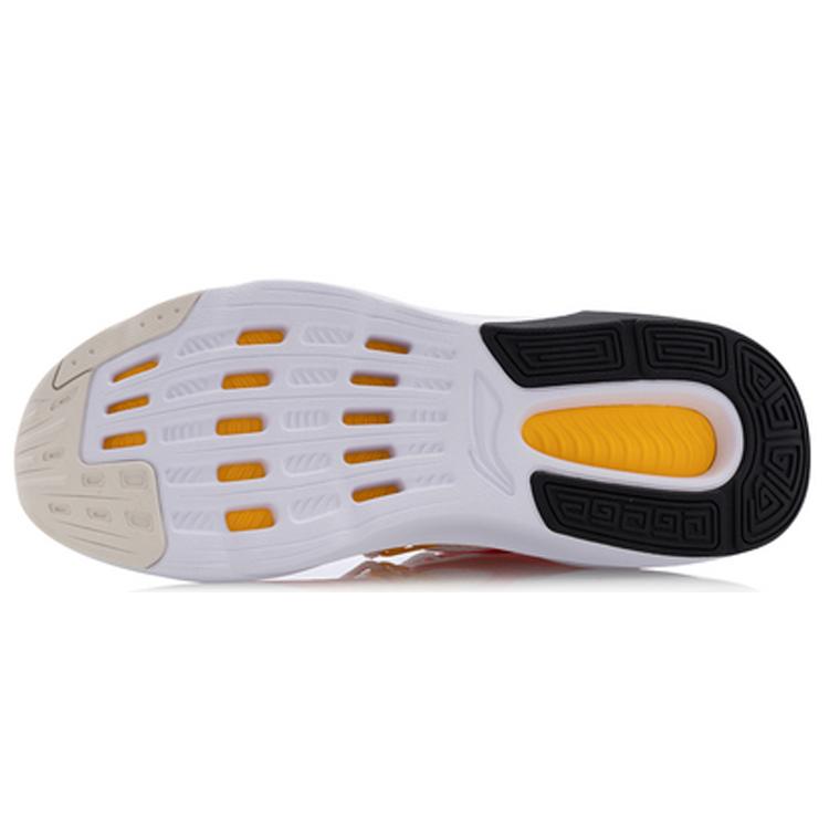 New LiNing Fire Cushioning Rebound Low Top Casual Shoes Men's White Red Yellow AGLQ059-1