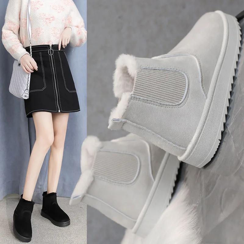 Fashion 2025 New Women Boots Thickening Plus Velvet Winter Fashion Warm Short Boots Cotton Shoes Women'S Snow Boots Winter Boots