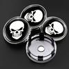 4pcs Skull Design Wheel Center Hub Caps - 2.36" Fit Emblem Covers for Cars, Motorcycles, Trucks & SUVs