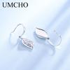 Stylish Zircon Earrings Creative White Gold Color Hollow Leaf Earrings for Ladies