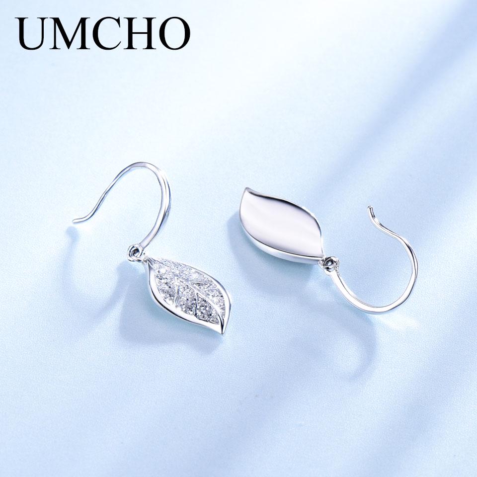 Stylish Zircon Earrings Creative White Gold Color Hollow Leaf Earrings for Ladies