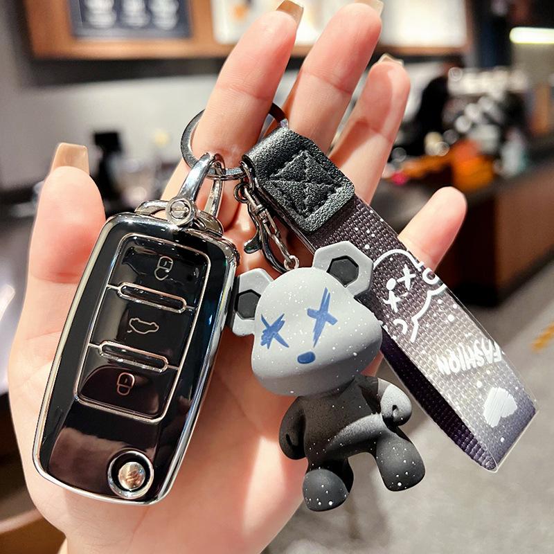 TPU Car Key Case Cover Shell Protector Fob For VW Volkswagen Passat Golf 7 Tiguan Polo MK2 MK7 SEAT Leon Ateca For Skoda Octavia