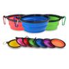 350ML Folding Silicone Dog Bowl Outfit Portable Travel Bowl For Dog Feeder Utensils Pet Accessories