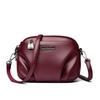 Lychee Pattern Soft Leather Messenger Bag Female