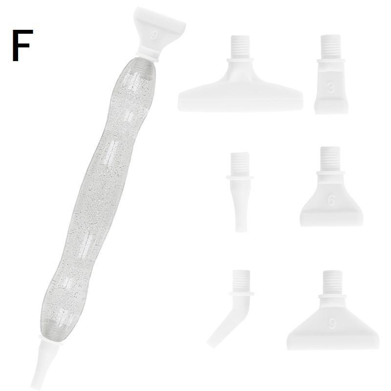 

5D инструмент для алмазной живописи, сверло с наконечником из смолы, новая ручка для алмазной живописи с резьбой, наборы насадок с несколькими россыпями для ручек