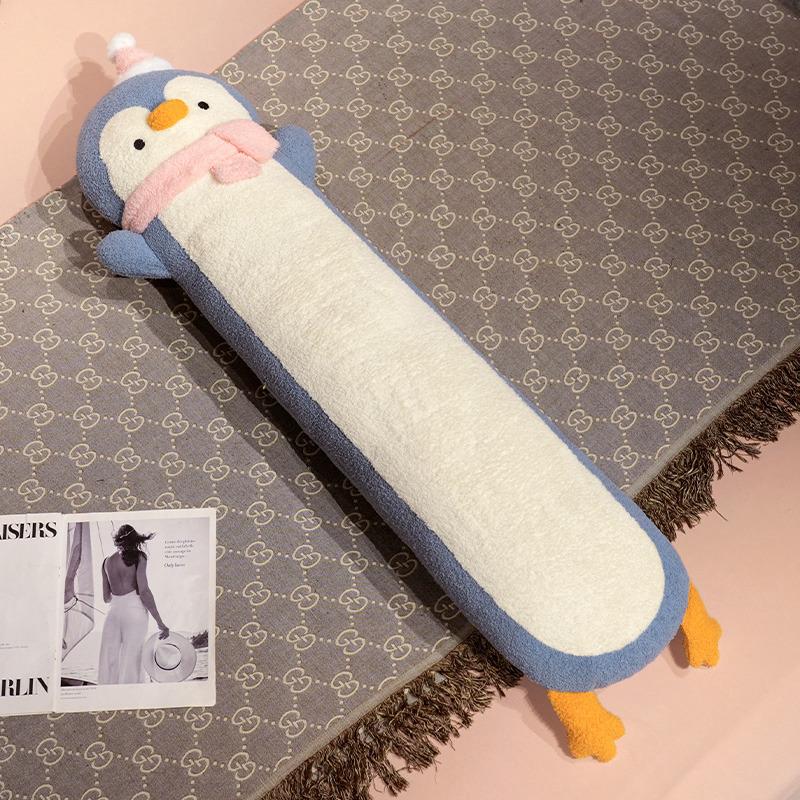 Cute Cartoon Long Penguin Plush Pillow Stuffed Soft Funny Penguin Sleeping Throw Pillow Cushion Gift for Girlfriend