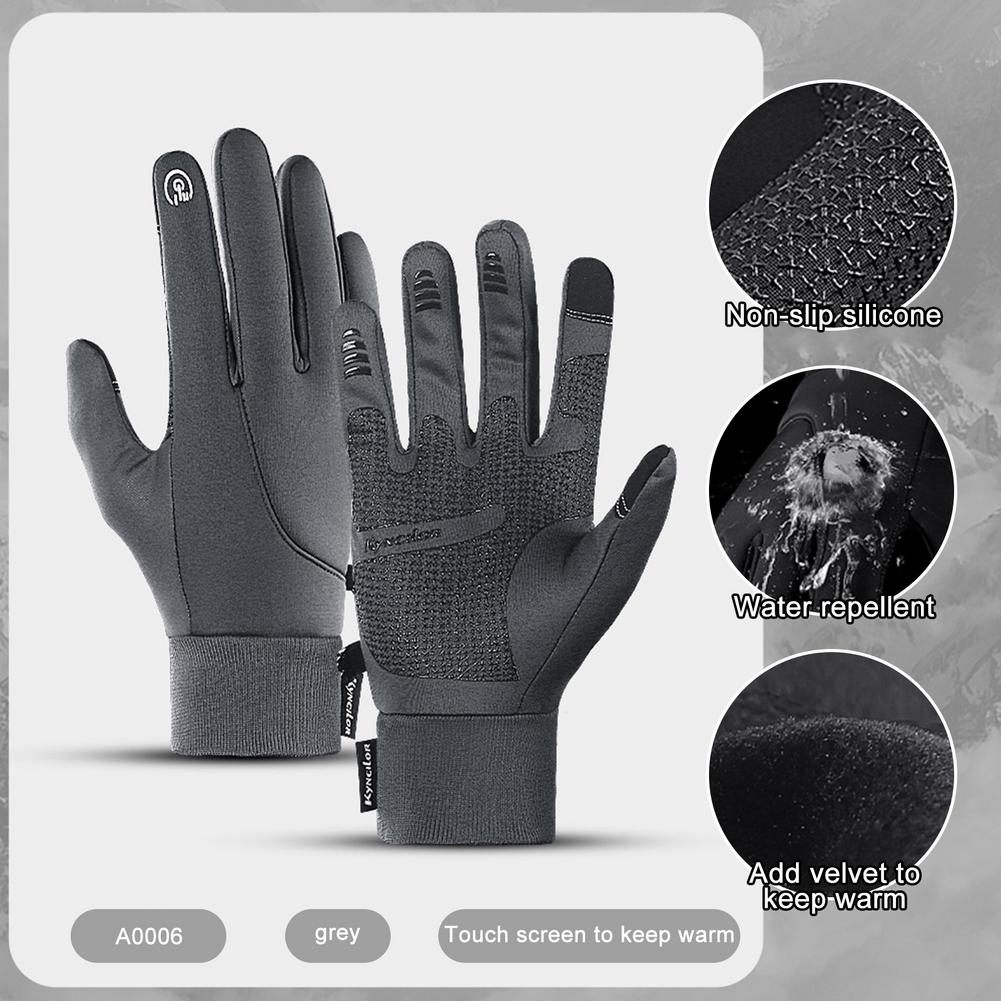 Motorcycle Bicycle Cycling Gloves Non-Slip Windproof Waterproof Heat Insulation Touch Screen Design Riding Gloves