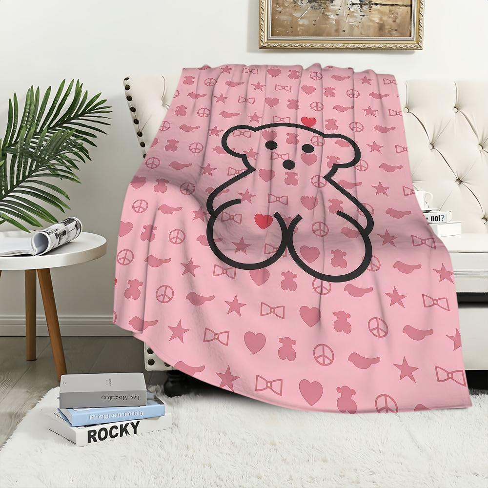 Classic Funny Energetic T TO US B Be Ar S Blanket For Soft Throw Blanket for Picnic Bed Sofa Home Bedroom Cozy Warm Comfortable