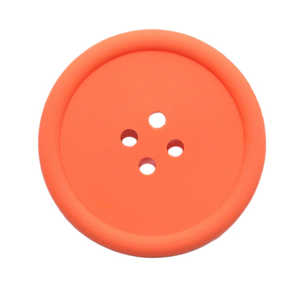Coasters 8.8CM Button Styling Easy Cleaning High Flexibility