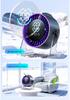 2026 USB Rechargeable Transparent Desktop Fan - Silent, 100-Speed, Compact Design