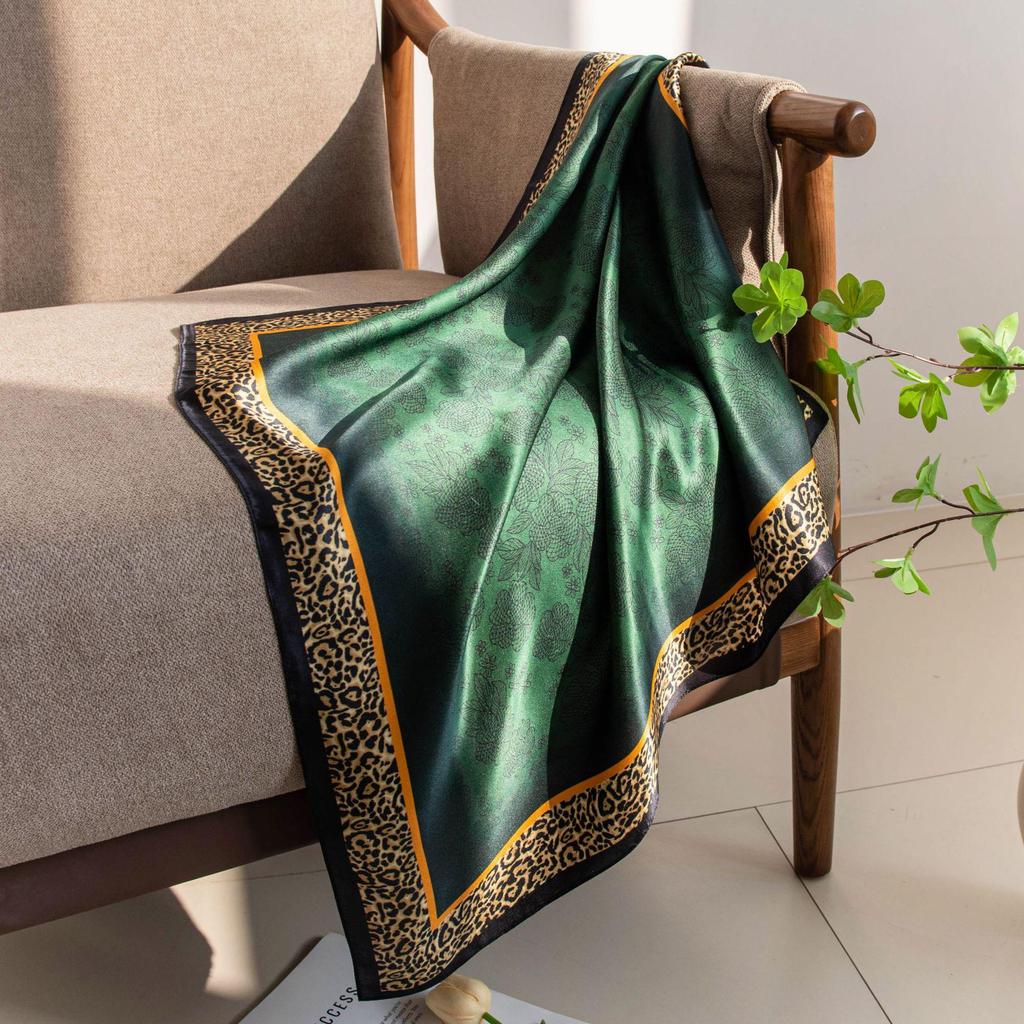Mulberry Silk Crepe Satin Scarf - 65cm Square, High-End Style, Spring/Summer New Arrival, Sun Protection, Elegant Outer Layer Accessory.