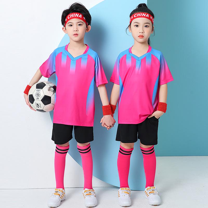Conjunto de Camiseta de Fútbol de Secado Rápido para Niños y Adultos - Ropa de Entrenamiento y Competición de Verano
