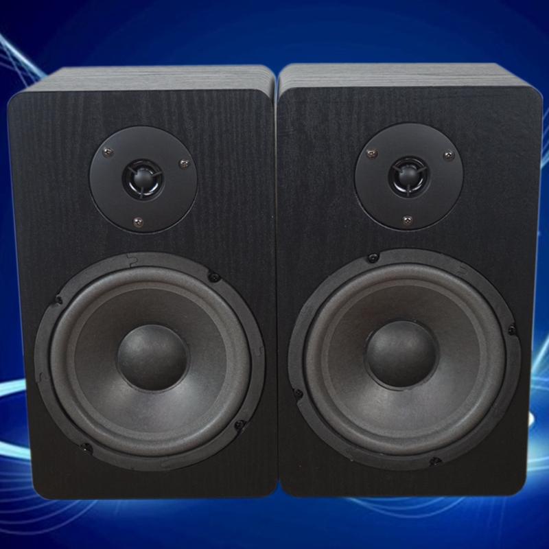 HiFi 6.5 Inch 4ohm Bookshelf Speaker Two-Way Passive Speaker Fever Wooden Speaker Surround Home Theater Speaker Sound Box KTV