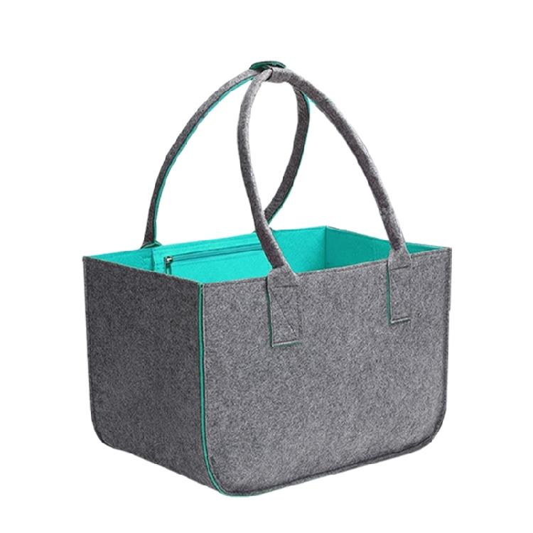 Складная фетровая сумка для покупок многоцелевая корзина с ручкой модный держатель для журналов решение для организации дома 1 синий 990₽