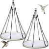 Bird Seed Catcher Tray Outdoor Garden Accessories Easy Installation Diameter 15.94inch Adjustable Sturdy Birds Feeding Platform