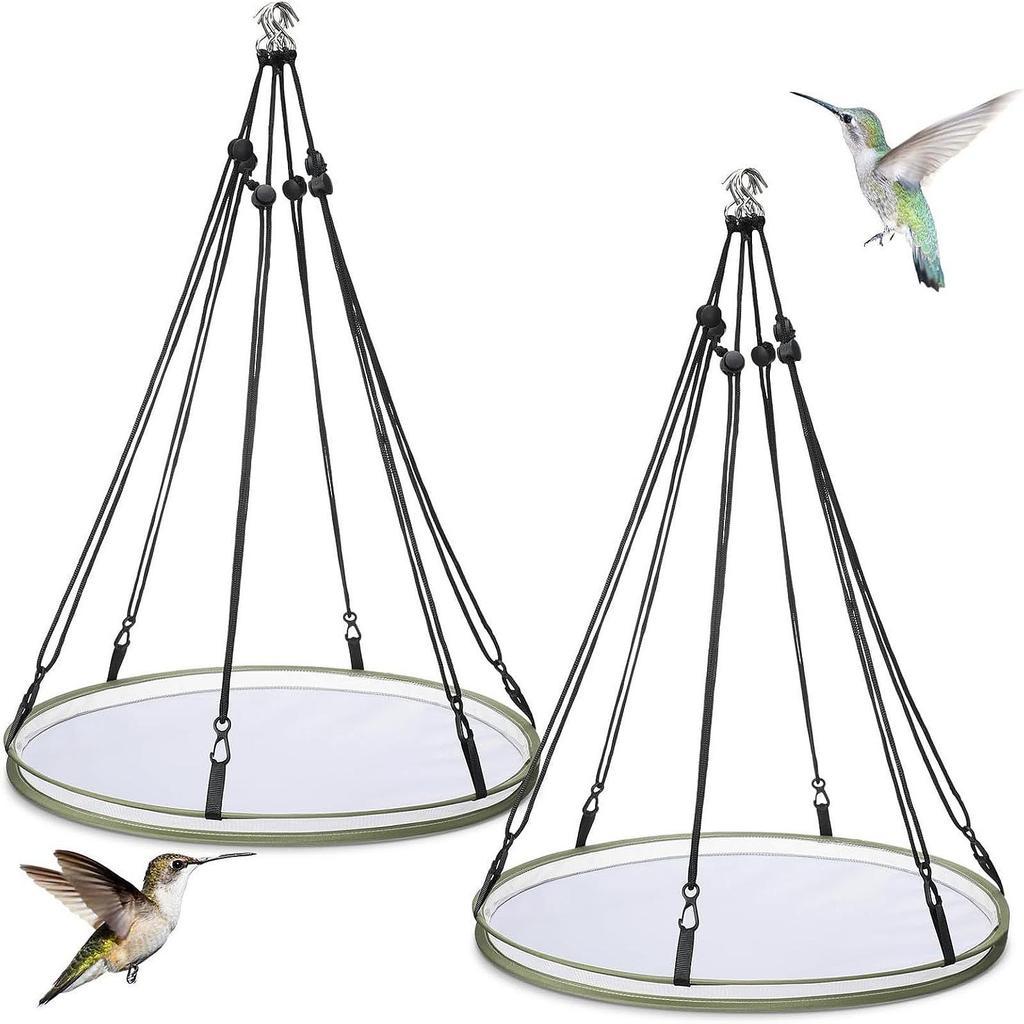 Bird Seed Catcher Tray Outdoor Garden Accessories Easy Installation Diameter 15.94inch Adjustable Sturdy Birds Feeding Platform