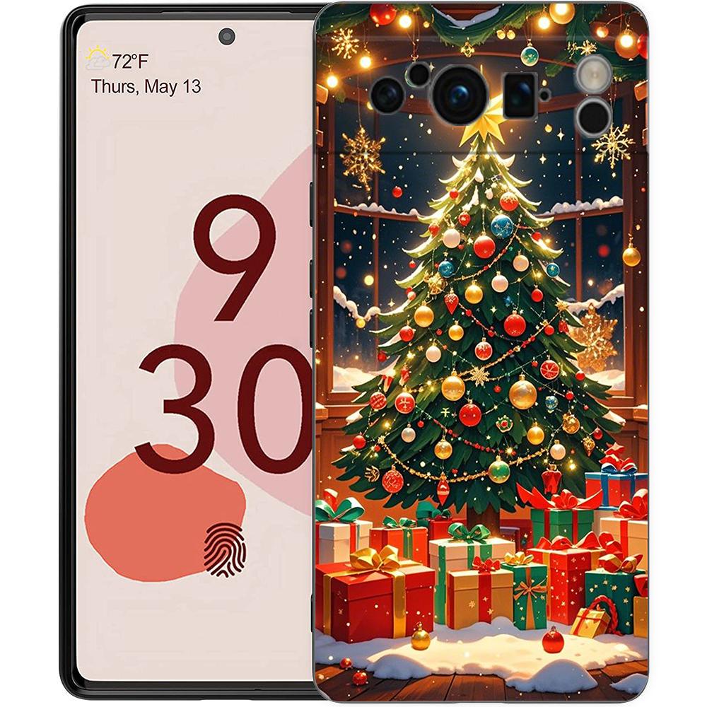 Christmas Christmas Tree Phone Case Cover for Google Pixel 9 8 7 6 7A 6A Pro Shockproof Soft TPU 9 Pro XL Shell Capas Fundas Bag