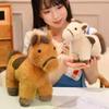 30cm Cartoon Horse Plushies Cute Pony Stuffed Toy Gray Brown Fine Horse Soft Doll Boy Girl Gift
