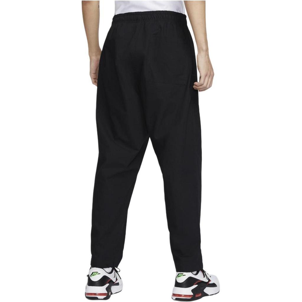Nike Elastic Waist Logo Embroidery Loose Casual Pants Unisex Bottoms Black FN3097-010