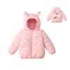 Kinder Trendige Bequeme Langarm Kapuzen Daunenjacke Wintermantel für Jungen und Mädchen